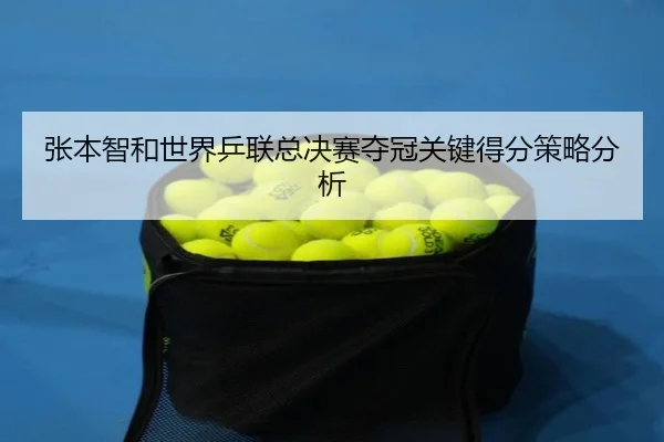 张本智和世界乒联总决赛夺冠关键得分策略分析 - mgsport
